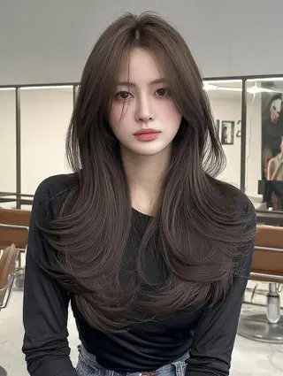 ロング 祖慶 歩のヘアスタイル