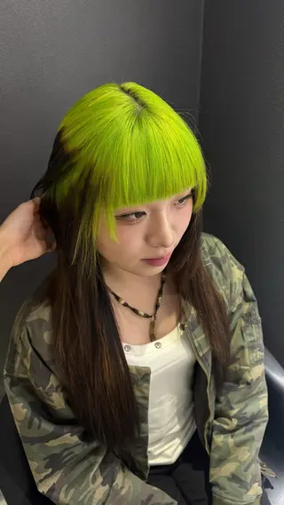 ロング カラー デザインカラー/ハイ トーン/konomiのヘアスタイル