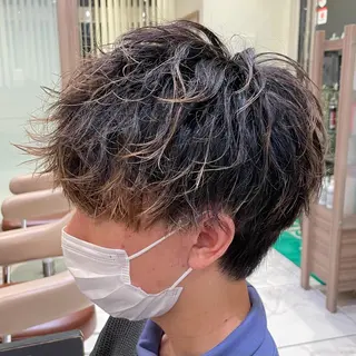 ショート パーマ メンズ 【メンズ縮毛矯正】 田中秀斗のヘアスタイル