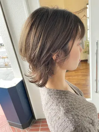 ミディアム 大嶋 宏隆のヘアスタイル