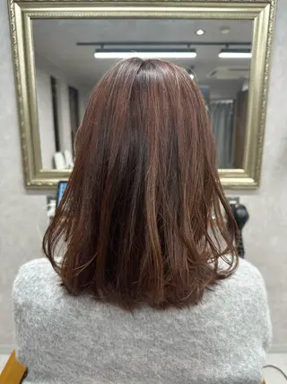 ミディアム カラー Lien 深井店のヘアスタイル