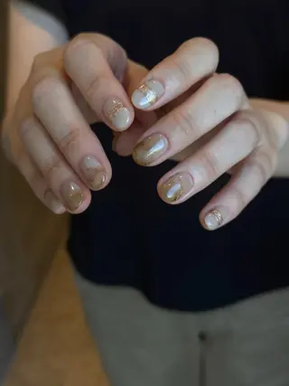 ショート カラー パーマ ヘアアレンジ メンズ キッズ ネイル マツエク・マツパ アイブロウ ar. harajukuのネイルデザイン