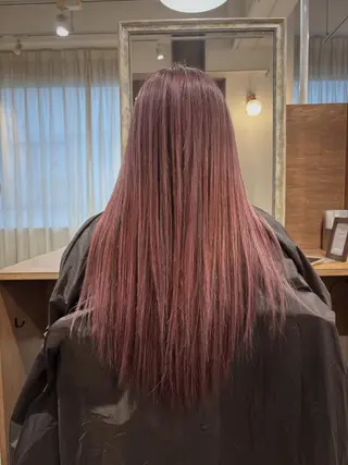 ロング カラー peg.hair所属・ブリーチカラー🫧 森　凪沙のヘアスタイル