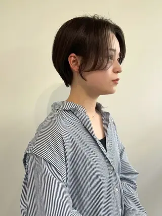 ショート LUVISM ボブ りきカットモデル募集のヘアスタイル