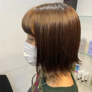 ショート カラー 酸スト/フェザー パーマ/三谷海斗のヘアスタイル