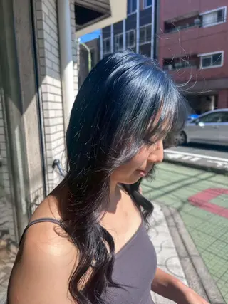 ロング ハイトーン×艶カラー 🤍MIZUKIのヘアスタイル