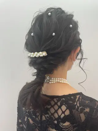 セミロング ヘアアレンジ ショート/脱白髪染め ☆宇﨑悠実のヘアスタイル