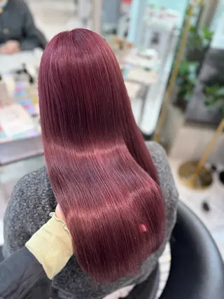 セミロング Rin/寒色系カラー 🦋/うる艶ヘア🫧のヘアスタイル