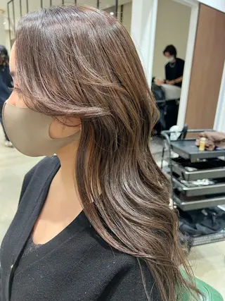 ロング カラー パーマ ヘアアレンジ 🌈インナーカラー ‘ショウマ’🌈のヘアスタイル