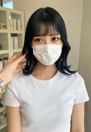 ミディアム カラー mir MIYUのヘアスタイル