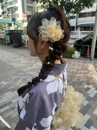 ヘアアレンジ Miwa🦋渋谷/ 透明感カラー/セットのヘアスタイル