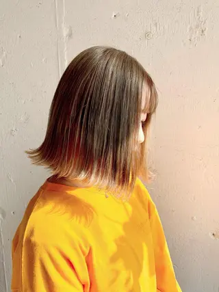 セミロング カラー 💛丁寧さNo.🥇 🧸片山智裕💛のヘアスタイル