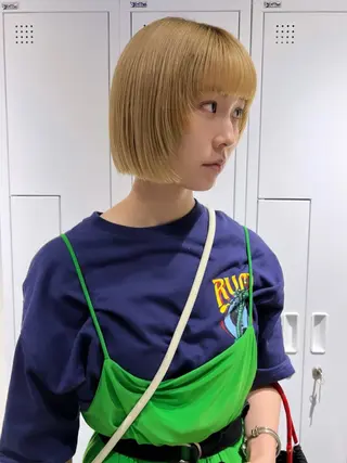 ショート カラー ハイトーン/ボブ 🎀sonokaのヘアスタイル