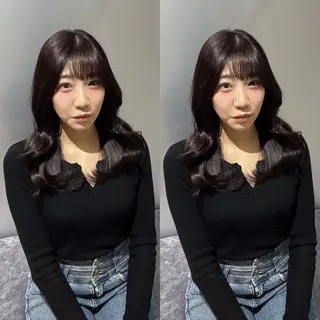 ミディアム カラー Minami. 🩵 再現性特化ヘアのヘアスタイル