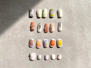 ネイル Sun Brown サンブラウンのマツエク・マツパデザイン