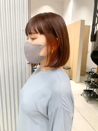 ショート カラー ヘアアレンジ yuka .のヘアスタイル