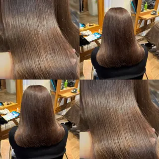 ロング カラー RINNO🌷透明感 カラー/縮毛矯正のヘアスタイル