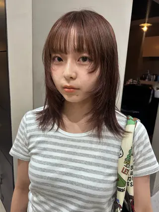 ミディアム kyoka/レイヤー /ハッシュカットのヘアスタイル