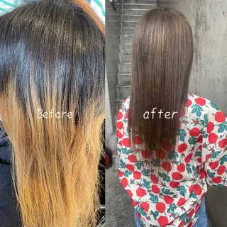 ロング カラー 日高 香織のヘアスタイル