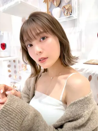 ミディアム カラー パーマ ヘアアレンジ レイヤーカット/ボブ /縮毛矯正✨大輝のヘアスタイル