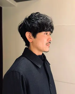 パーマ メンズ メンズショート 丸山 航輝のヘアスタイル
