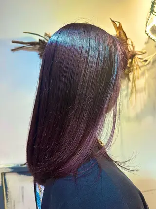 ミディアム カラー カツヤマ モエのヘアスタイル