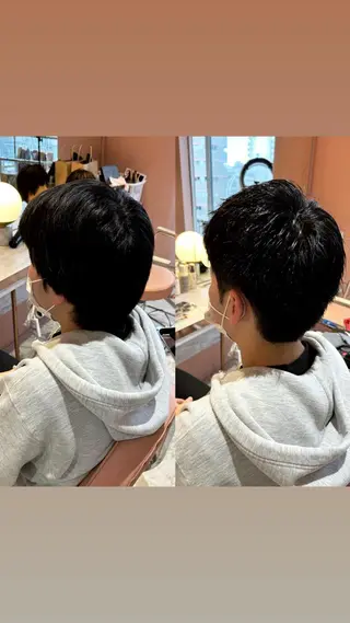 メンズ 縮毛矯正・髪質改善 特化 出納 直起のヘアスタイル