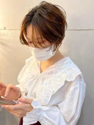 ショート en-te:堀 恵里那のヘアスタイル