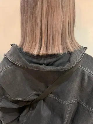ミディアム カラー 美髪・シールエクステ ホソタニリョウコのヘアスタイル