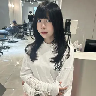 ロング うるツヤハイトーン/ レイヤー⟡mayuのヘアスタイル
