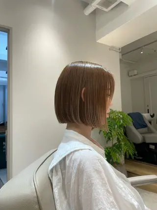 ショート 🤍恵比寿/透明感/ 小顔カット🤍アズサのヘアスタイル