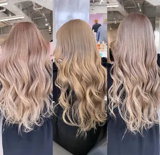 セミロング カラー 🎗副店長/井上 竜 ブリーチ指名No.1のヘアスタイル