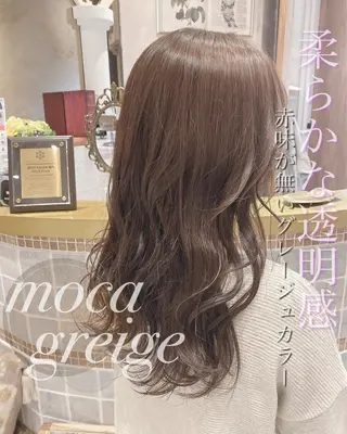 セミロング 韓国風ヘア✻透明感 カラー✻yukaのヘアスタイル