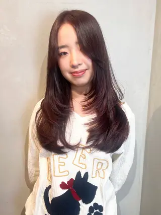 ロング カラー Aya/四条烏丸/ インナーカラーのヘアスタイル