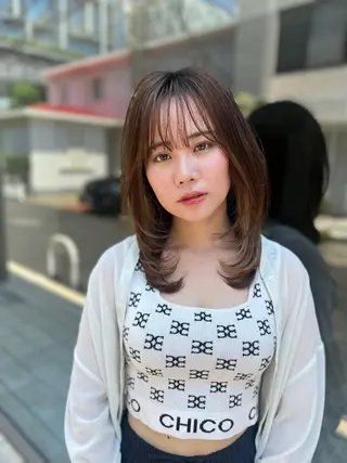 ミディアム 山中 欧輔のヘアスタイル