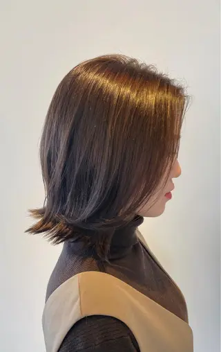 ミディアム カラー 船津武俊 フナツタケトシのヘアスタイル