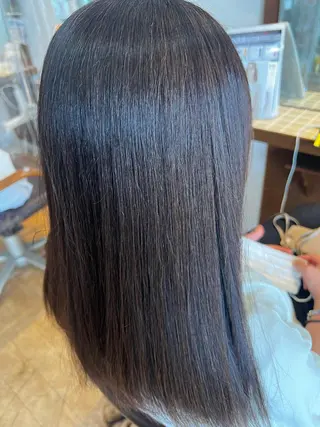 セミロング カラー 髪質改善TR特化 副店長 坂田一樹】のヘアスタイル