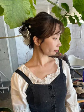 ロング カラー パーマ ヘアアレンジ メンズ キッズ ネイル マツエク・マツパ モリモト サナのヘアスタイル