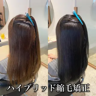 ロング カラー パーマ ブリーチ縮毛矯正/ デサキ ショウヘイのヘアスタイル