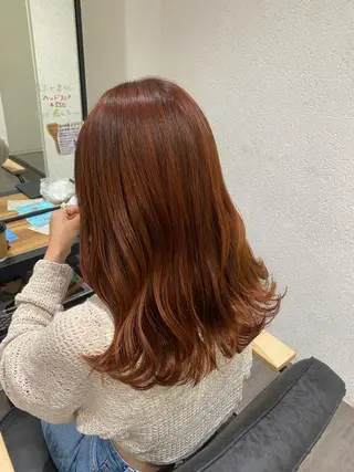セミロング カラー 片平 帆香のヘアスタイル