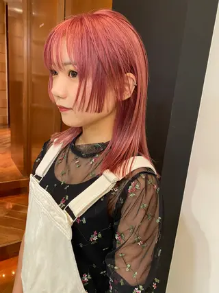ミディアム カラー ミディアムレイヤー/ 艶カラー🎀　emiのヘアスタイル