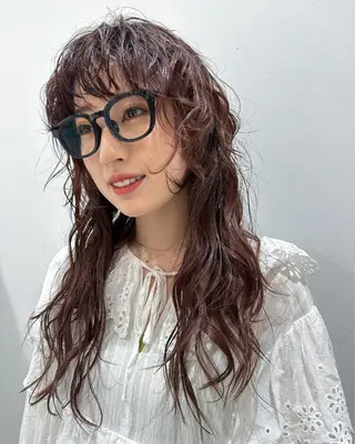 ロング パーマ ブリーチパーマ 🎀Rumiのヘアスタイル