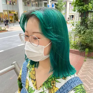 ミディアム カラー ゆう🫧 透明感/ハイトーンのヘアスタイル