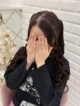 ヘアアレンジ ゆうひ🎀艶カラー/ ヘアメ/チョコカラーのヘアスタイル