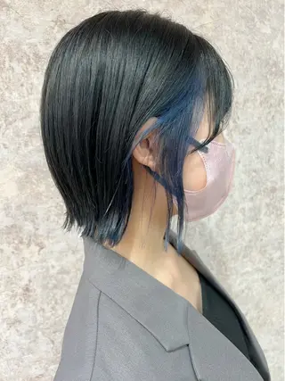 ショート カラー メテオ ／ヘアカラー 西川菜実のヘアスタイル