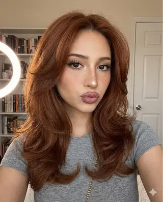 セミロング 💖海外girl💖 レイヤー/MEARIのヘアスタイル