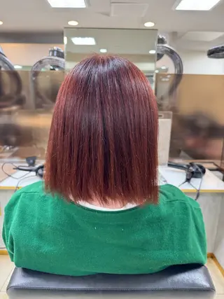 ミディアム カラー 渋谷 りなのヘアスタイル