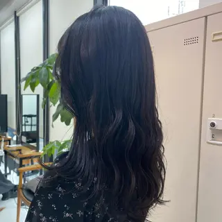 セミロング カラー パーマ ヘアアレンジ 押切 響　のヘアスタイル