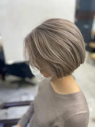 セミロング カラー opus 店長大和 レイヤー/赤み消しのヘアスタイル