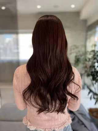 ロング 海老名パーマモデル くによしのヘアスタイル